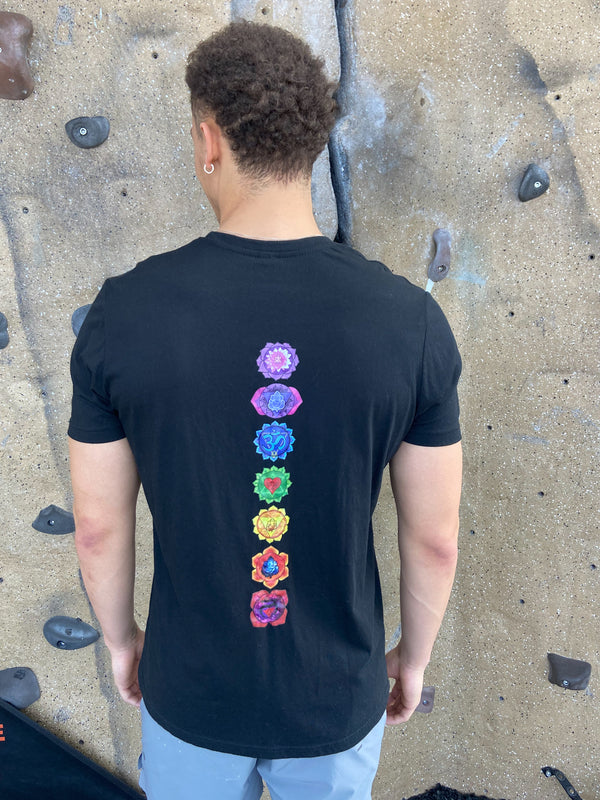 Full Chakra Back Slim Fit Crew Tee - Third Eye Threads